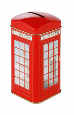 Red Telephone Box Tea Caddy