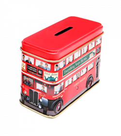 Little London Bus Money Box Caddy