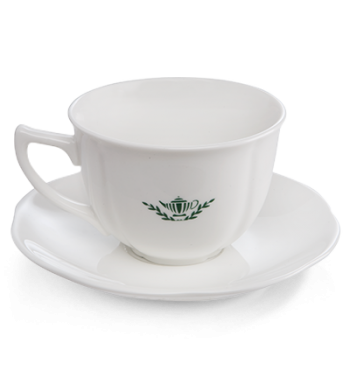 White Classic Teacup & Saucer